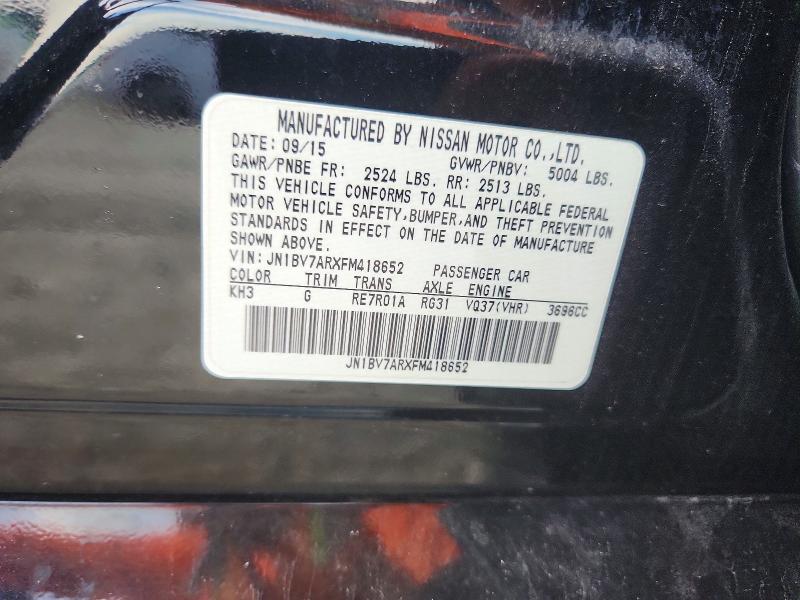 Продаж на аукціоні авто 2015 Infiniti Q50, vin: JN1BV7ARXFM418652, номер лоту: 70361276