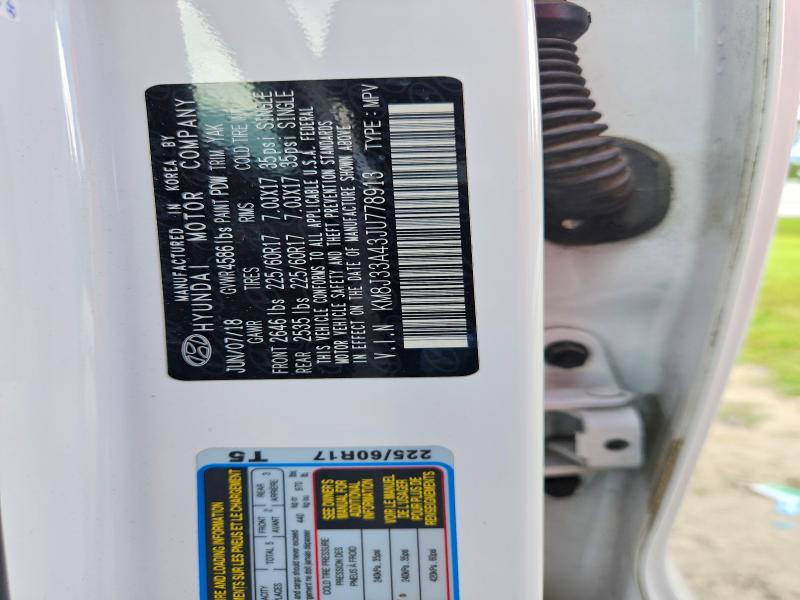 Продажа на аукционе авто 2018 Hyundai Tucson, vin: KM8J33A43JU778913, номер лота: 68498766