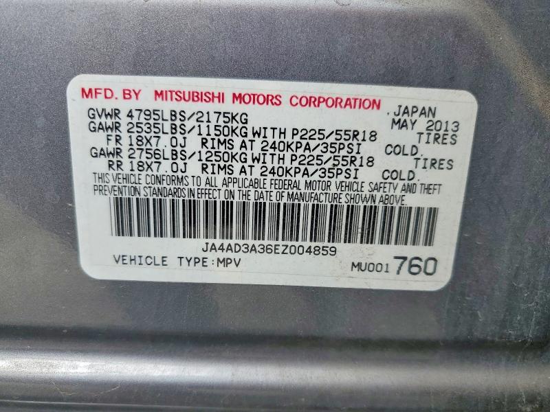 Aukcja sprzedaży 2014 Mitsubishi Outlander, vin: JA4AD3A36EZ004859, numer aukcji: 68715156