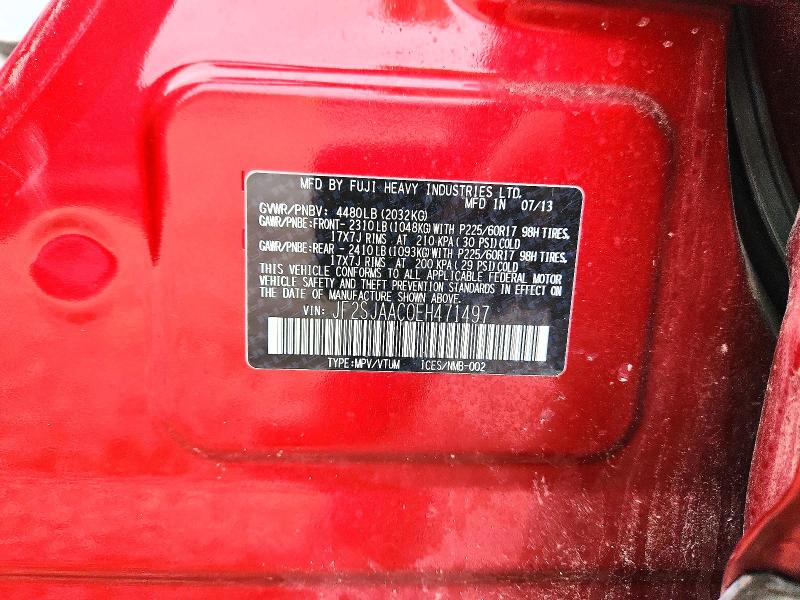 Продаж на аукціоні авто 2014 Subaru Forester, vin: JF2SJAAC0EH471497, номер лоту: 70805646