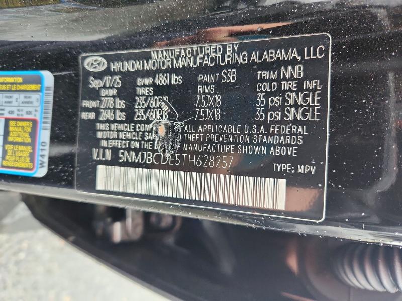 Aukcja sprzedaży 2026 Hyundai Tucson, vin: 5NMJBCDE5TH628257, numer aukcji: 68800316