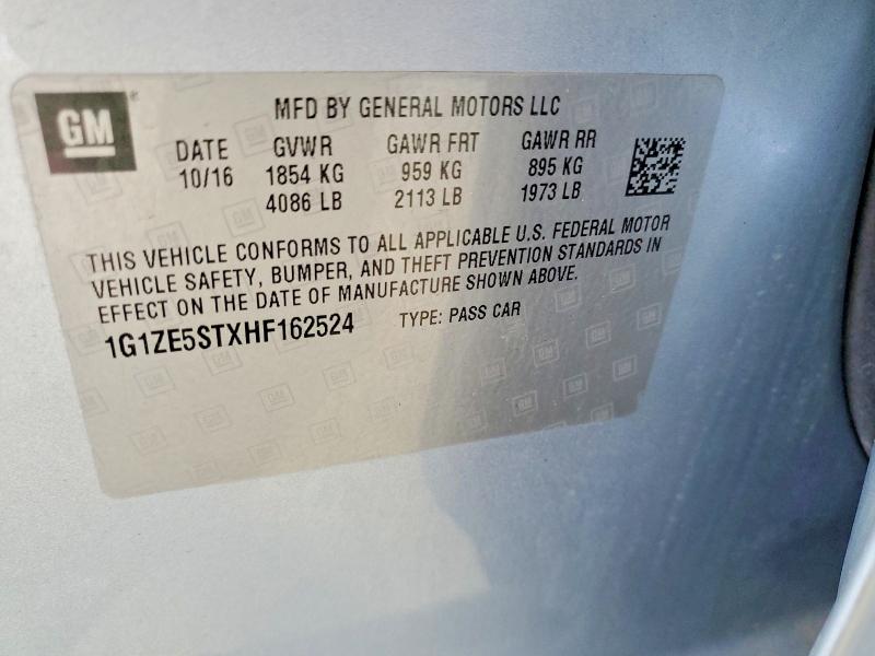 Aukcja sprzedaży 2017 Chevrolet Malibu, vin: 1G1ZE5STXHF162524, numer aukcji: 71244966