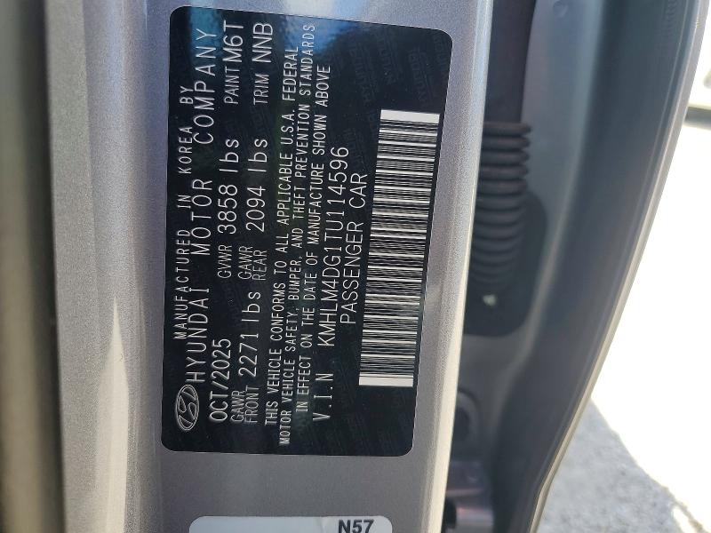 68503886 :رقم المزاد ، KMHLM4DG1TU114596 vin ، 2026 Hyundai Elantra مزاد بيع