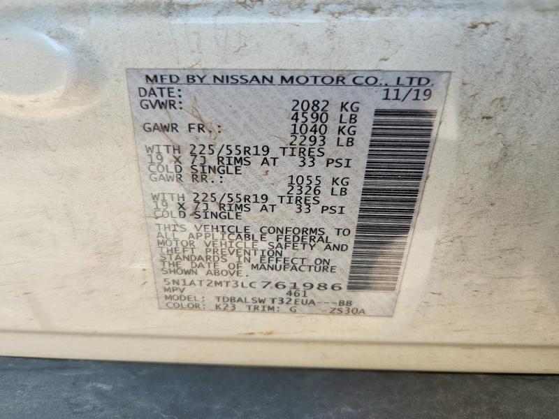 Aukcja sprzedaży 2020 Nissan Rogue, vin: 5N1AT2MT3LC761986, numer aukcji: 65194186