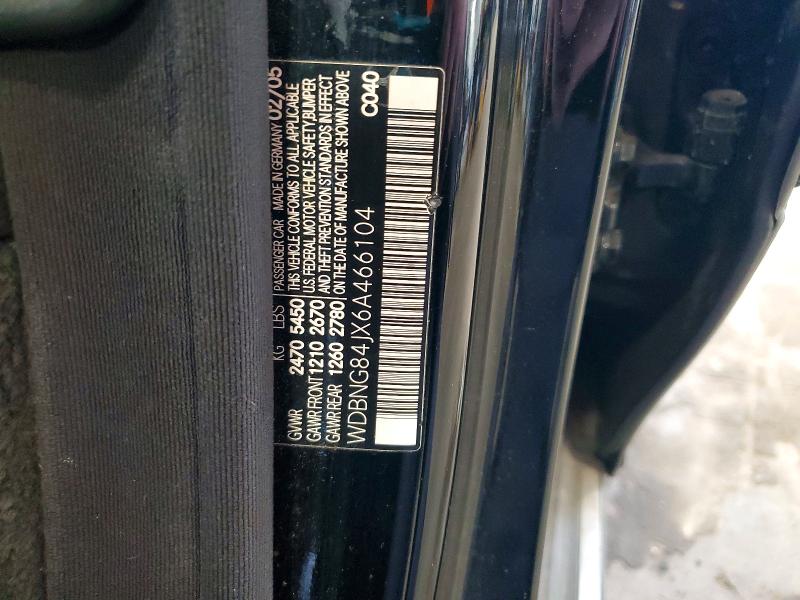67551326 :رقم المزاد ، WDBNG84JX6A466104 vin ، 2006 Mercedes-benz S مزاد بيع