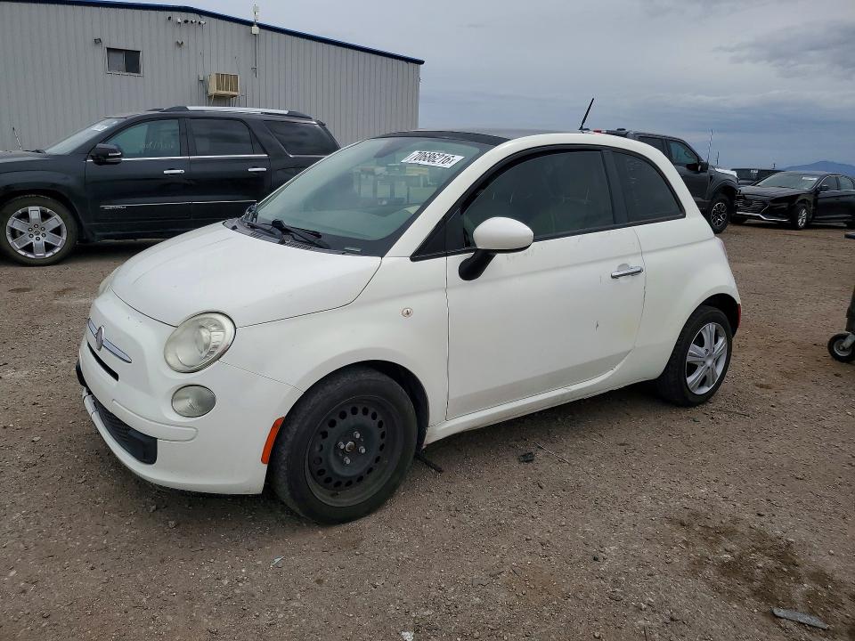70686216 :رقم المزاد ، 3C3CFFAR3CT343649 vin ، 2012 Fiat 500 مزاد بيع