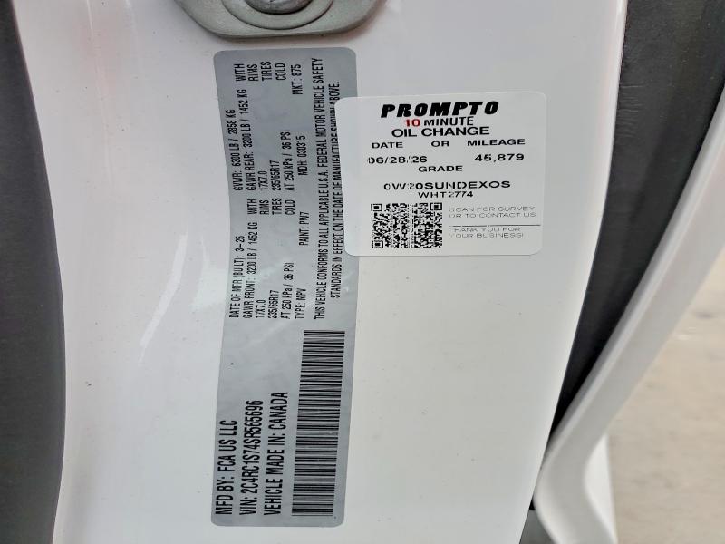 Aukcja sprzedaży 2025 Chrysler Pacifica, vin: 2C4RC1S74SR565696, numer aukcji: 69912566