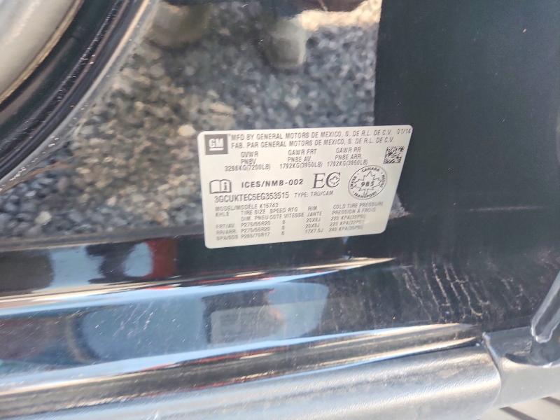 67602316 :رقم المزاد ، 3GCUKTEC5EG353515 vin ، 2014 Chevrolet Silverado مزاد بيع