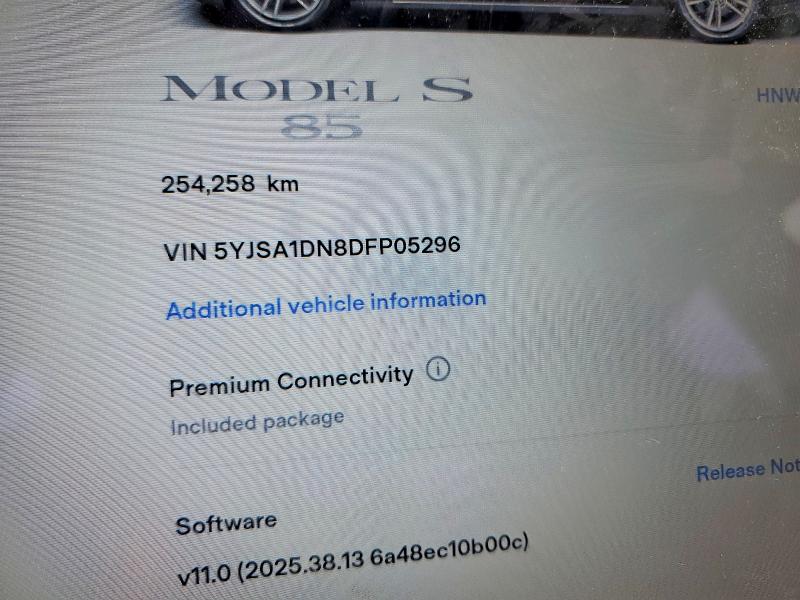 Продаж на аукціоні авто 2013 Tesla Model S, vin: 5YJSA1DN8DFP05296, номер лоту: 69190706