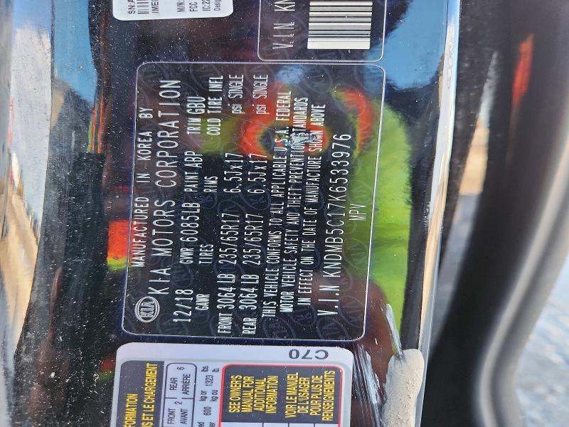 Aukcja sprzedaży 2019 Kia Sedona, vin: KNDMB5C17K6533976, numer aukcji: 69810146