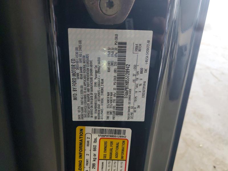Auction sale of the 2025 Ford Mustang, vin: 1FA6P8TH8S5128942, lot number: 67607156