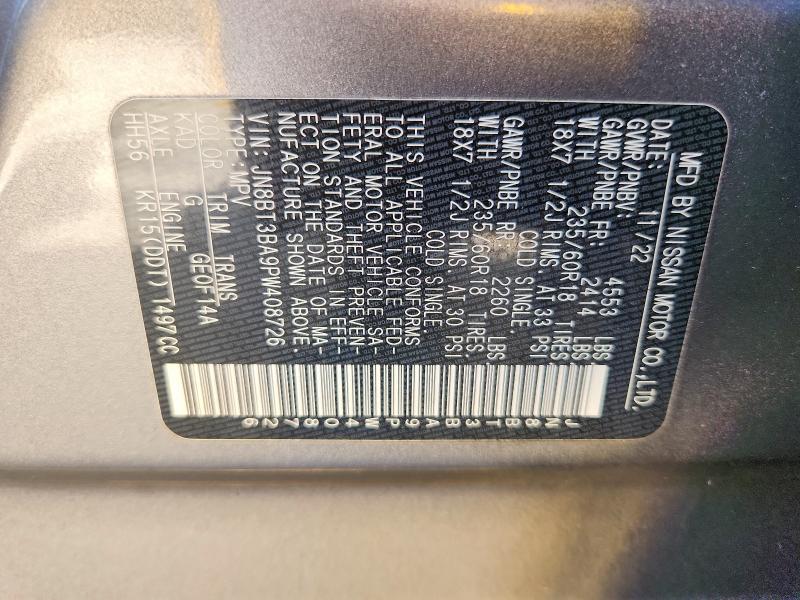 Продаж на аукціоні авто 2023 Nissan Rogue, vin: JN8BT3BA9PW408726, номер лоту: 69934516