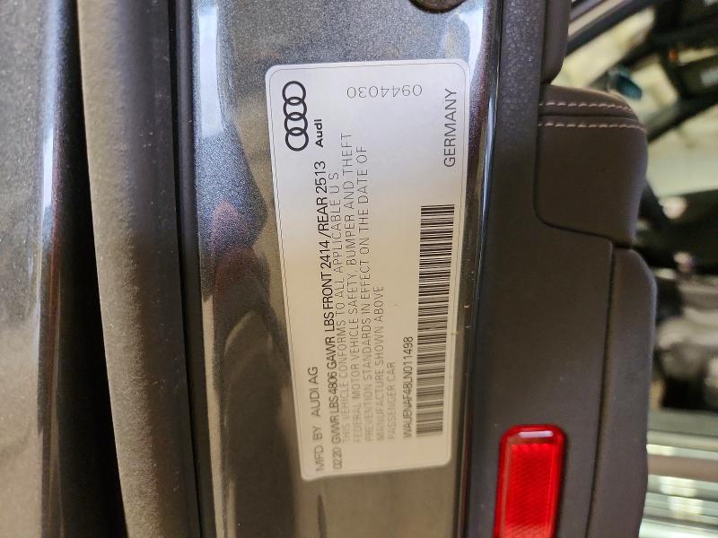 Auction sale of the 2020 Audi A4, vin: WAUENAF48LN011498, lot number: 68211306