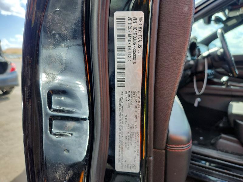 68703066 :رقم المزاد ، 1C4RDJDG9SC533815 vin ، 2025 Dodge Durango مزاد بيع
