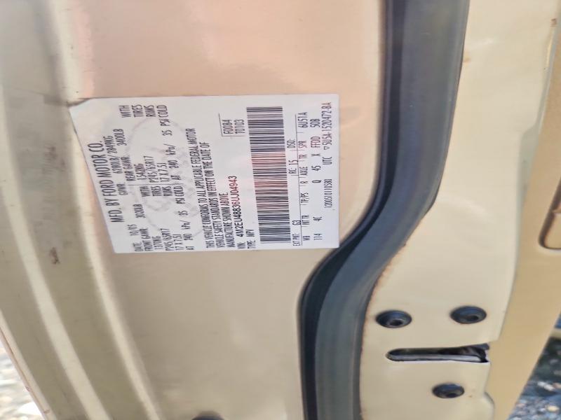 67254776 :رقم المزاد ، 4M2EU48836UJ04943 vin ، 2006 Mercury Mountaineer مزاد بيع