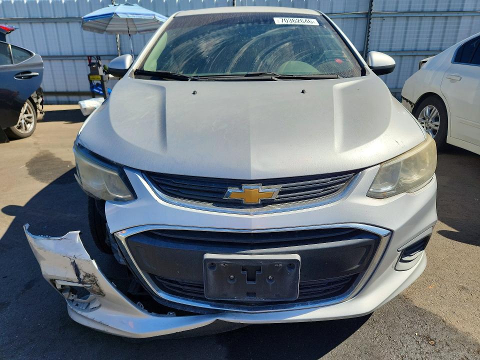 Продажа на аукционе авто 2017 Chevrolet Sonic, vin: 1G1JD5SG5H4114167, номер лота: 70362646