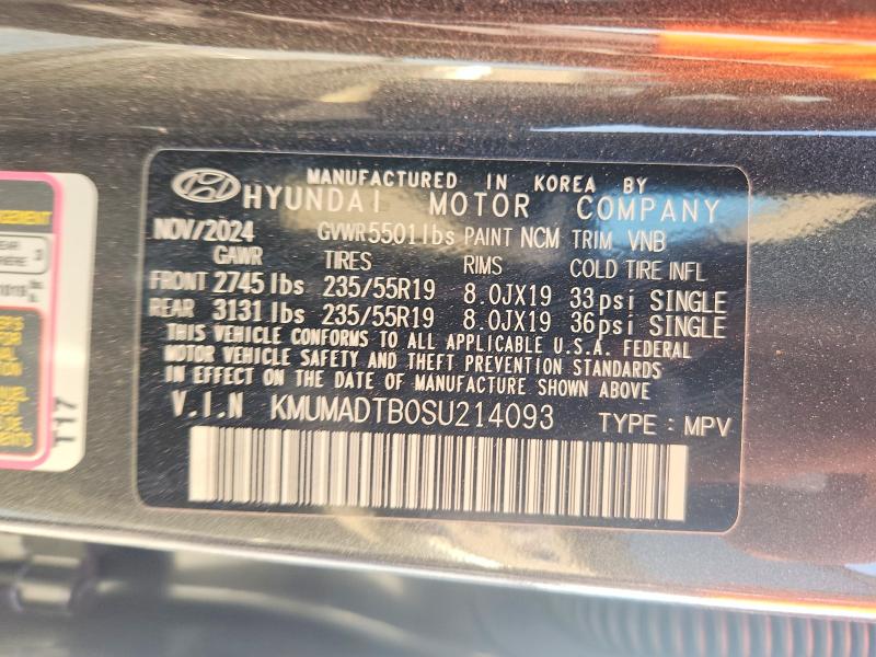 2025 Genesis Gv70 მანქანა იყიდება აუქციონზე, vin: KMUMADTB0SU214093, აუქციონის ნომერი: 70263256