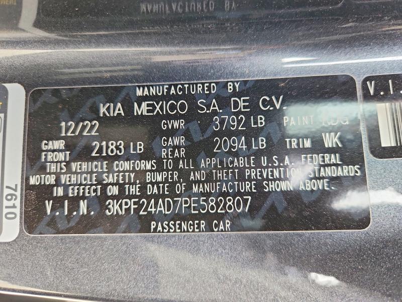 Aukcja sprzedaży 2023 Kia Forte, vin: 3KPF24AD7PE582807, numer aukcji: 68539456