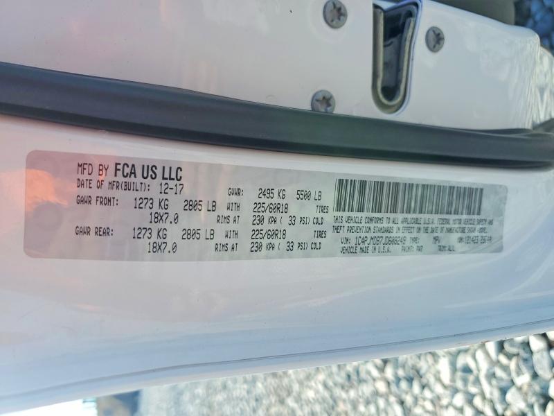 Aukcja sprzedaży 2018 Jeep Cherokee, vin: 1C4PJMDB7JD608249, numer aukcji: 67327786