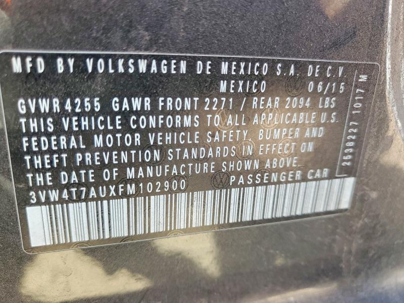 Aukcja sprzedaży 2015 Volkswagen Gti, vin: 3VW4T7AUXFM102900, numer aukcji: 68873416