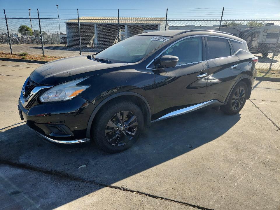 2017 Nissan Murano მანქანა იყიდება აუქციონზე, vin: 5N1AZ2MG3HN172904, აუქციონის ნომერი: 68428336