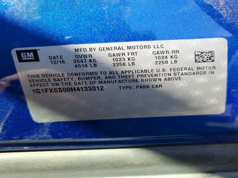 Продаж на аукціоні авто 2017 Chevrolet Bolt Ev, vin: 1G1FX6S08H4133012, номер лоту: 67690096