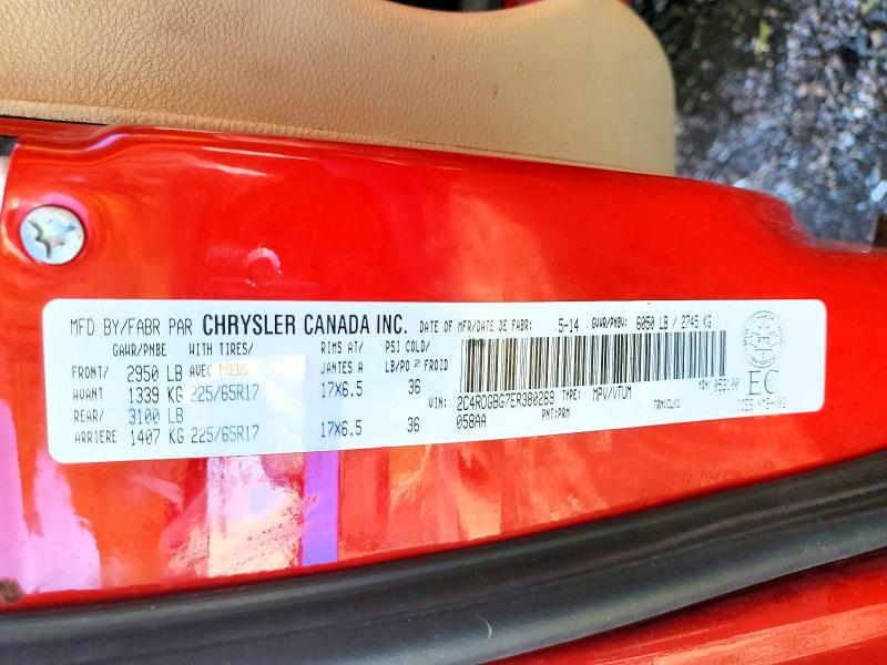 Продаж на аукціоні авто 2014 Dodge Grand Caravan, vin: 2C4RDGBG7ER380269, номер лоту: 68379146