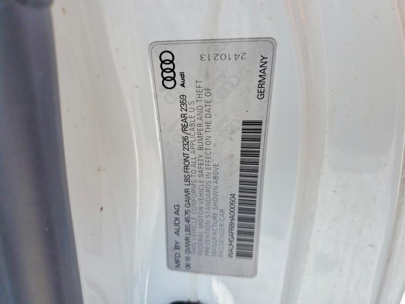 69686726 :رقم المزاد ، WAUHGAFR8HA000504 vin ، 2017 Audi A5 مزاد بيع