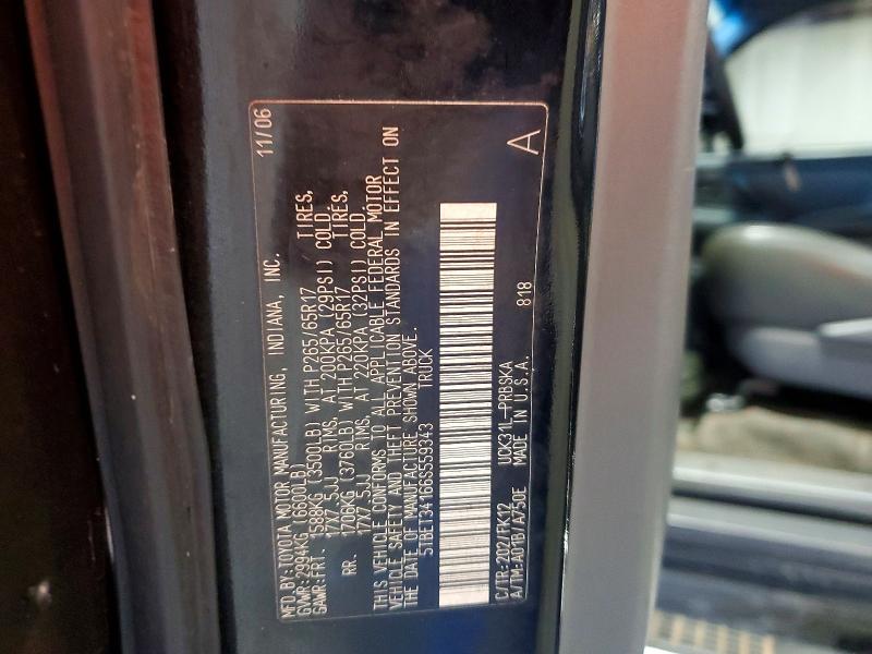 Продажа на аукционе авто 2006 Toyota Tundra, vin: 5TBET34166S559343, номер лота: 70475986