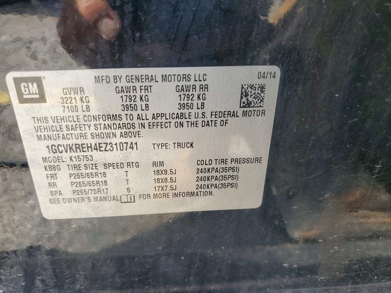 Aukcja sprzedaży 2014 Chevrolet Silverado, vin: 1GCVKREH4EZ310741, numer aukcji: 67851136