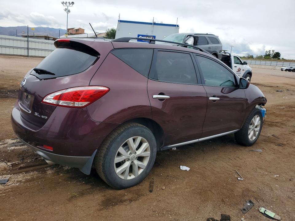 2013 Nissan Murano მანქანა იყიდება აუქციონზე, vin: JN8AZ1MW6DW312426, აუქციონის ნომერი: 69087066