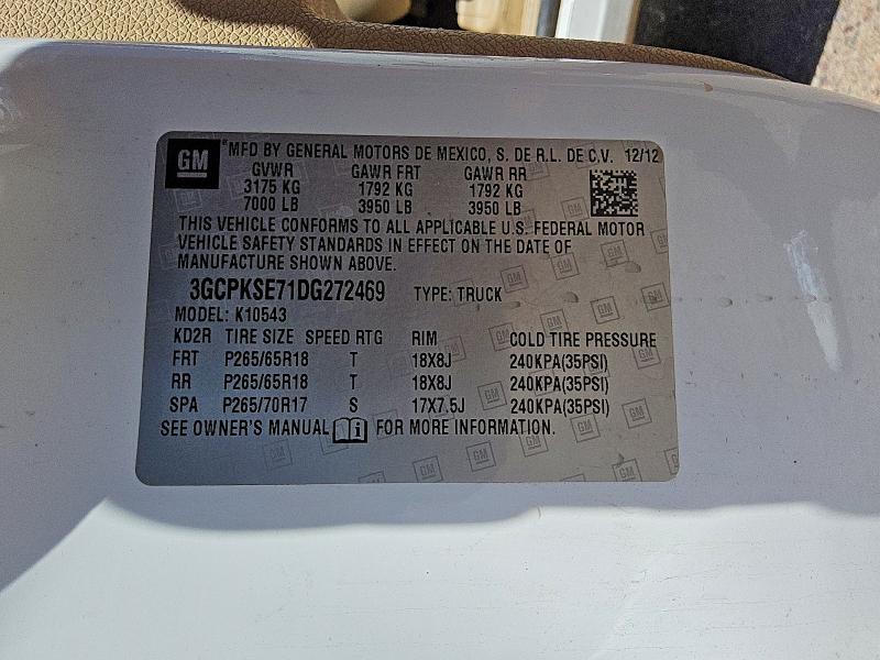 2013 Chevrolet Silverado მანქანა იყიდება აუქციონზე, vin: 3GCPKSE71DG272469, აუქციონის ნომერი: 67033626