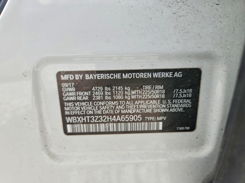 67757106 :رقم المزاد ، WBXHT3Z32H4A65905 vin ، 2017 Bmw X1 مزاد بيع