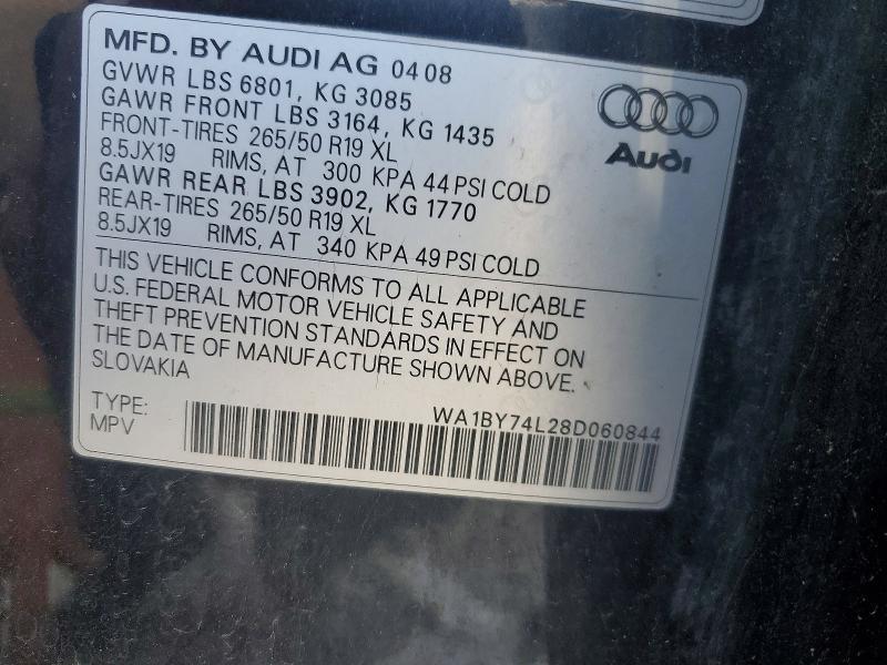 Aukcja sprzedaży 2008 Audi Q7, vin: WA1BY74L28D060844, numer aukcji: 67550516