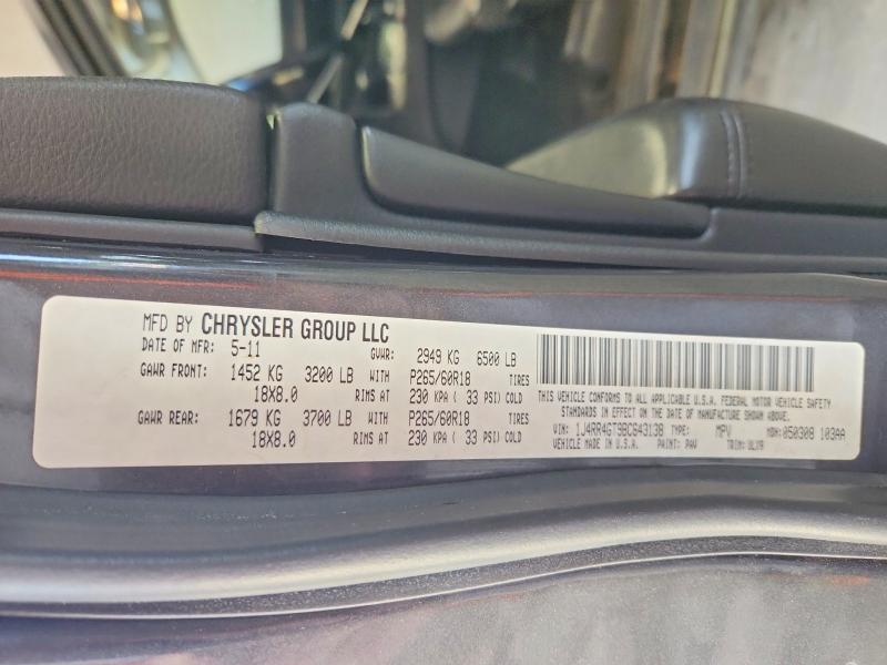 Продаж на аукціоні авто 2011 Jeep Grand Cherokee, vin: 1J4RR4GT9BC643138, номер лоту: 67989386