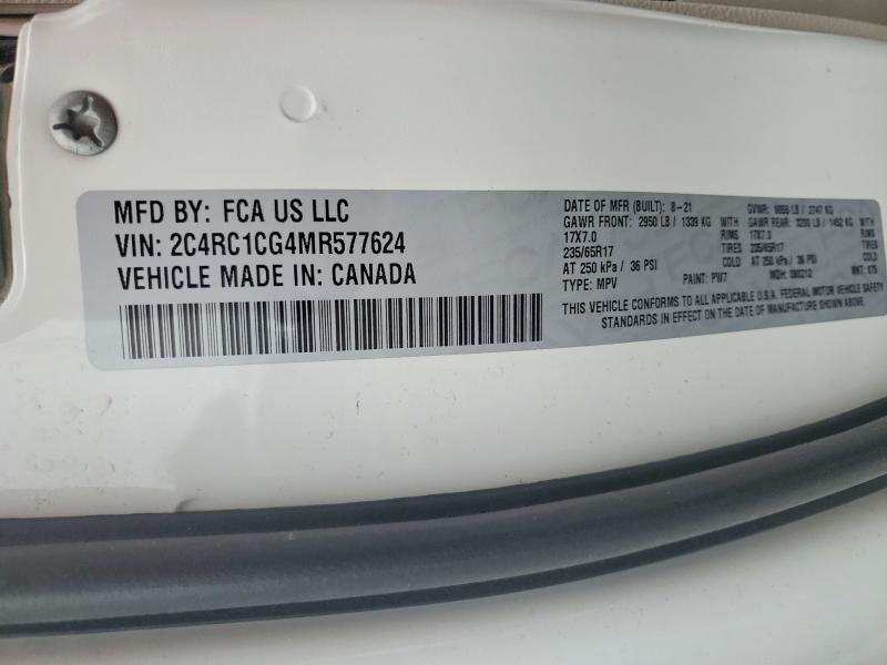 Продаж на аукціоні авто 2021 Chrysler Voyager, vin: 2C4RC1CG4MR577624, номер лоту: 63912366