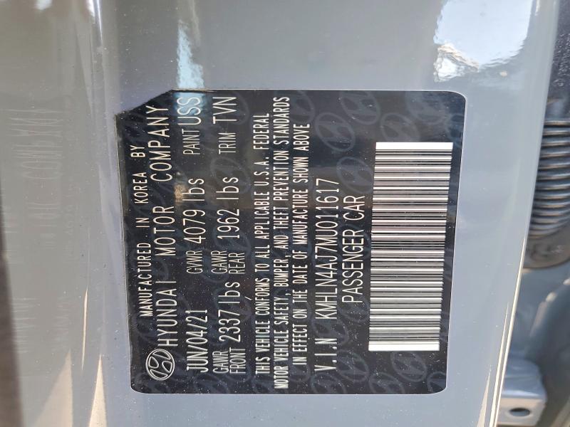 Продаж на аукціоні авто 2021 Hyundai Elantra, vin: KMHLN4AJ7MU011617, номер лоту: 70526686