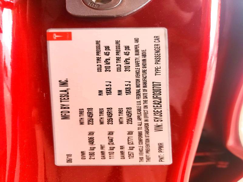 Auction sale of the 2018 Tesla Model 3, vin: 5YJ3E1EA2JF030707, lot number: 66818956