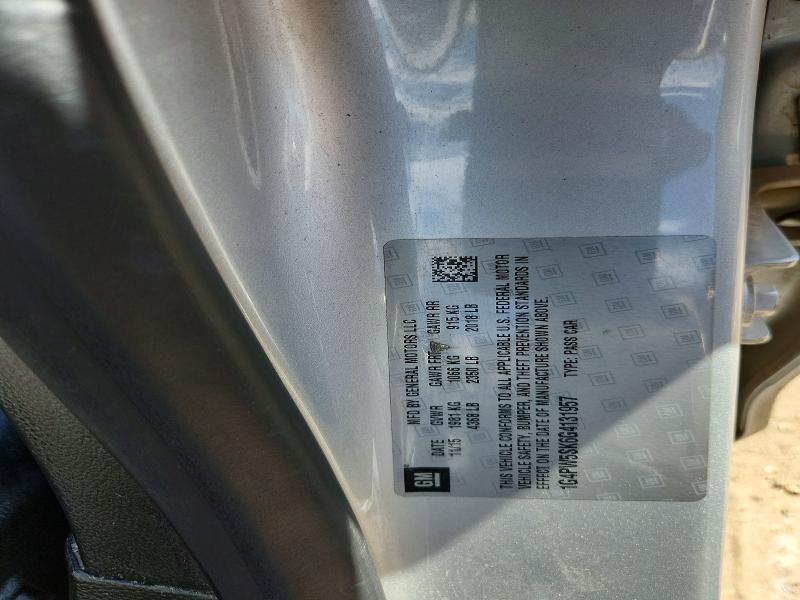 2016 Buick Verano მანქანა იყიდება აუქციონზე, vin: 1G4PW5SK6G4131957, აუქციონის ნომერი: 66775866
