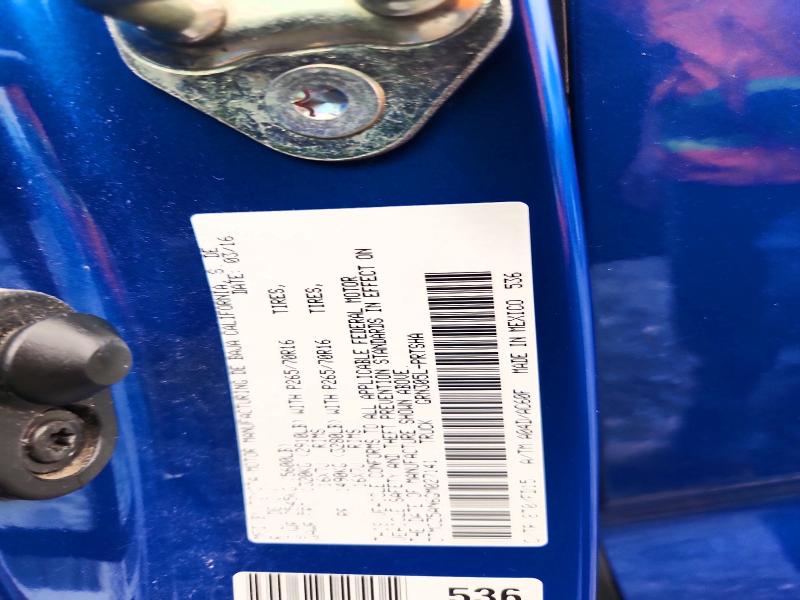 68574086 :رقم المزاد ، 3TMCZ5AN6GM027141 vin ، 2016 Toyota Tacoma مزاد بيع