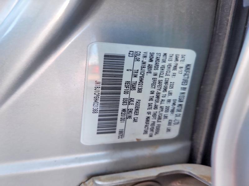 2017 Nissan Rogue Sport მანქანა იყიდება აუქციონზე, vin: JN1BJ1CP6HW021368, აუქციონის ნომერი: 70707976