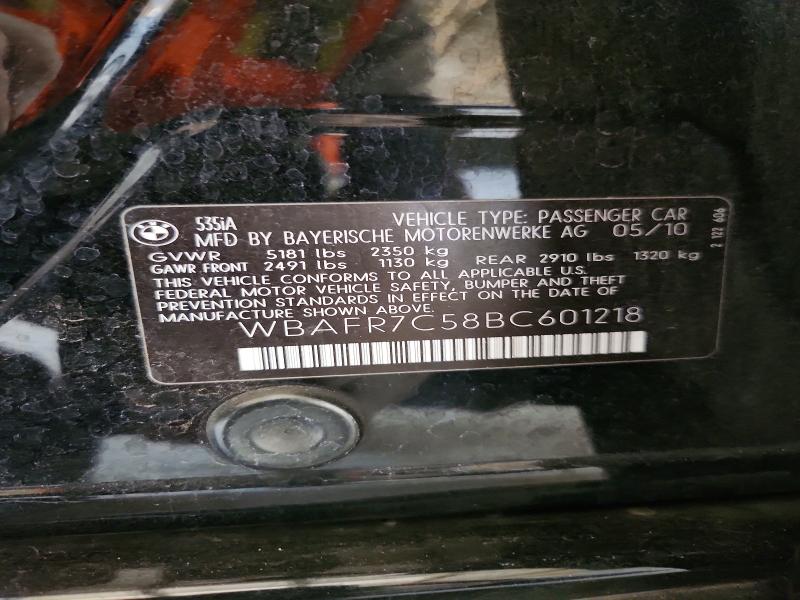 Продаж на аукціоні авто 2011 Bmw 535, vin: WBAFR7C58BC601218, номер лоту: 67878466