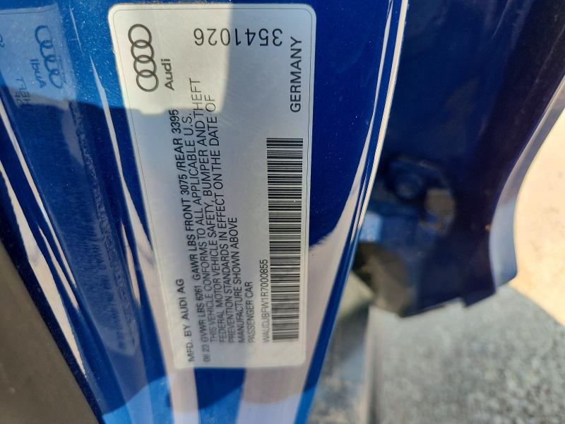 Aukcja sprzedaży 2024 Audi E-tron Gt, vin: WAUDJBFW1R7000855, numer aukcji: 70773976