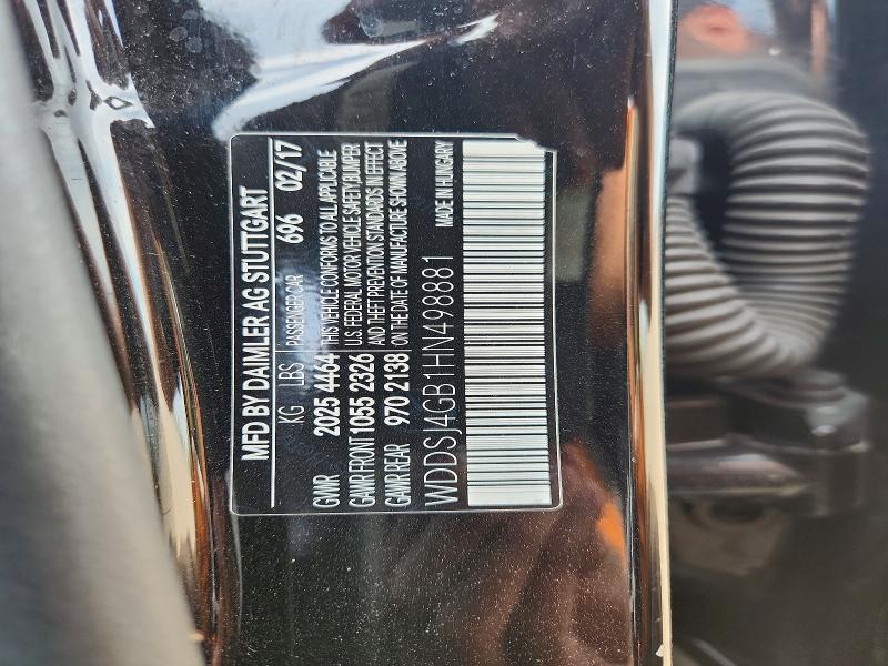 Aukcja sprzedaży 2017 Mercedes-benz Cla, vin: WDDSJ4GB1HN498881, numer aukcji: 67781106