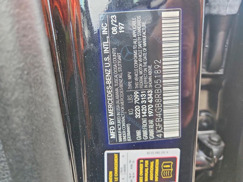 67419966 :رقم المزاد ، 4JGFB4GB8RB051892 vin ، 2024 Mercedes-benz Gle مزاد بيع