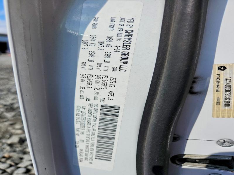 2014 Jeep Compass მანქანა იყიდება აუქციონზე, vin: 1C4NJDEB7ED828910, აუქციონის ნომერი: 67260556