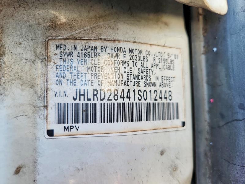 Aukcja sprzedaży 2001 Honda Cr-v, vin: JHLRD28441S012448, numer aukcji: 67164106