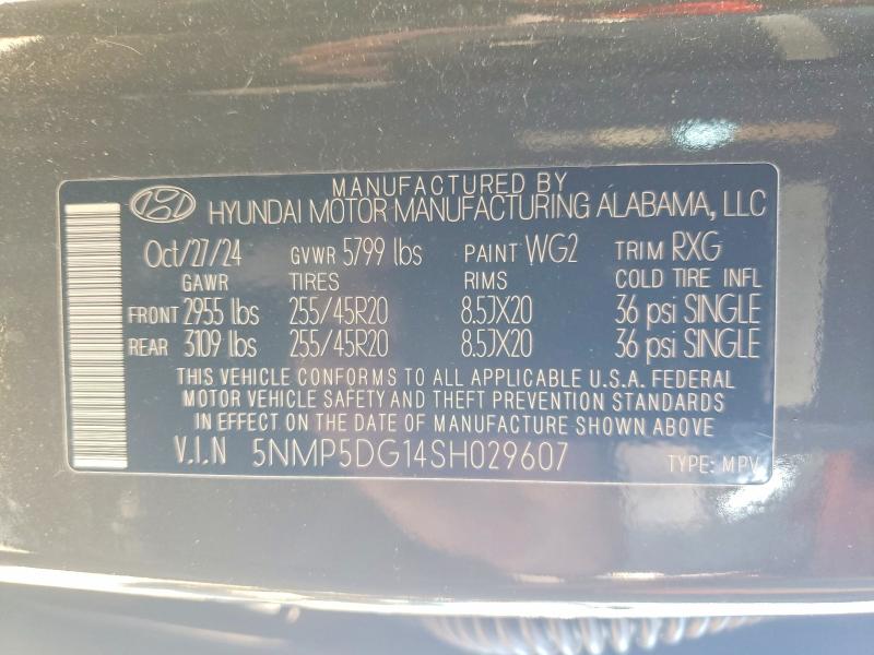 Продаж на аукціоні авто 2025 Hyundai Santa Fe, vin: 5NMP5DG14SH029607, номер лоту: 69077756