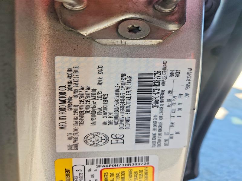 67692966 :رقم المزاد ، 3FA6P0H73HR389726 vin ، 2017 Ford Fusion مزاد بيع