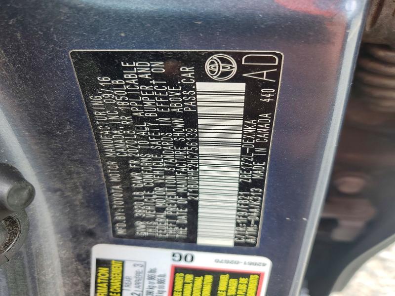 Aukcja sprzedaży 2017 Toyota Corolla, vin: 2T1BURHE2HC756139, numer aukcji: 67173856
